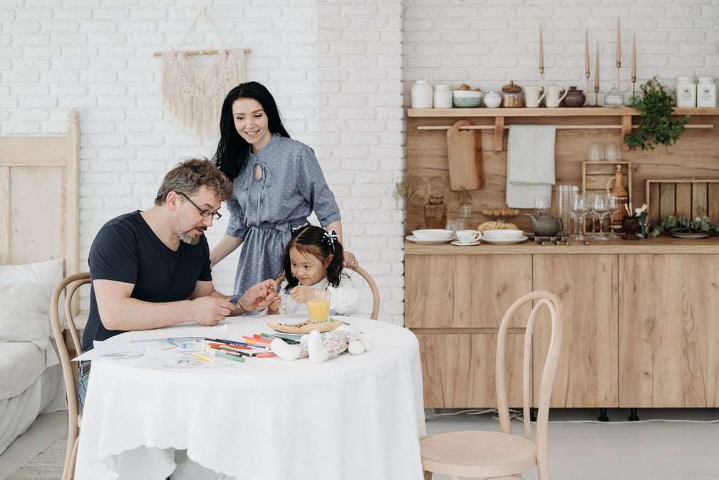 Foster Parents Playing with Child